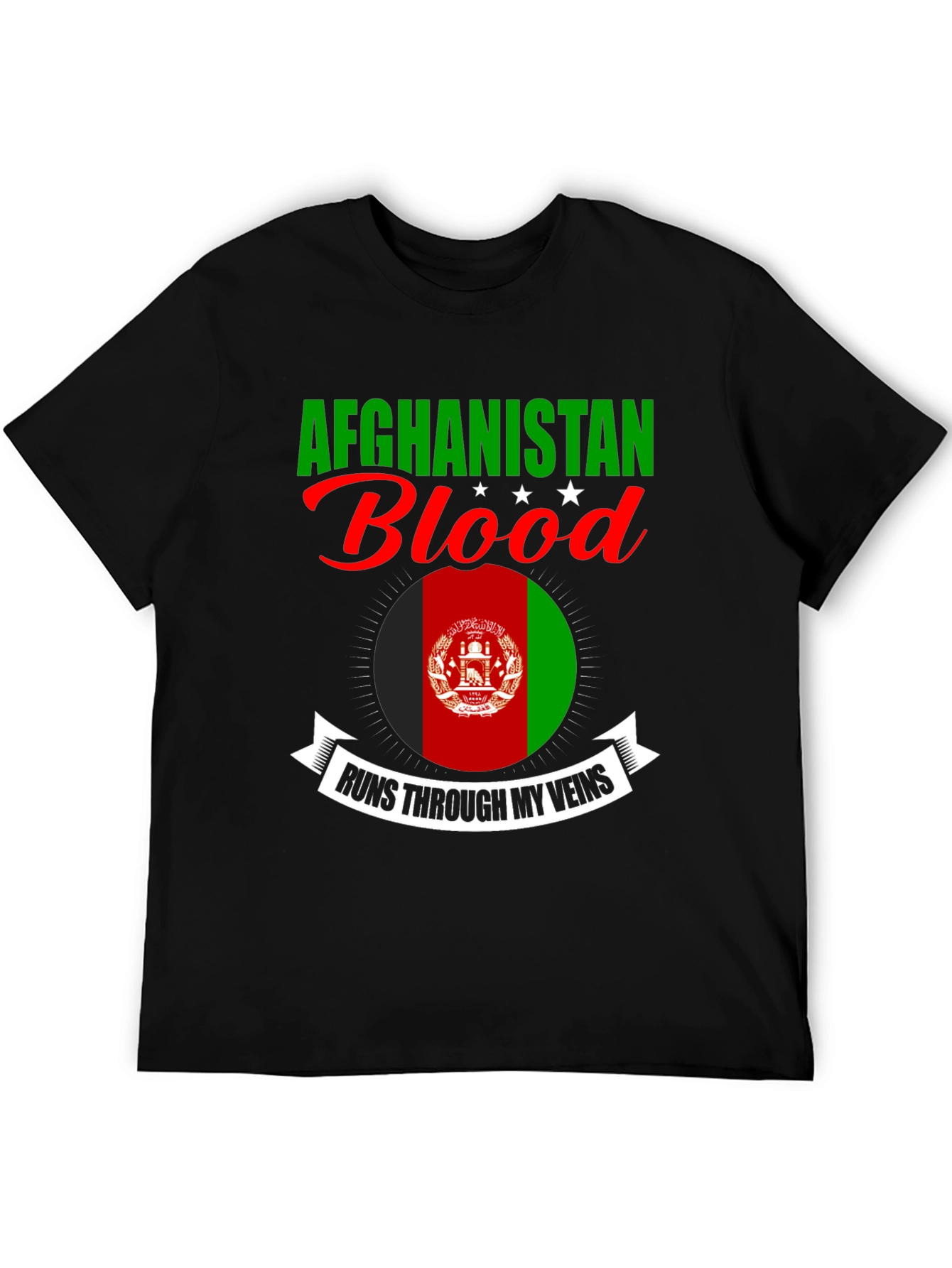 Afghanistan Blood Runs Through My Veins T-Shirt