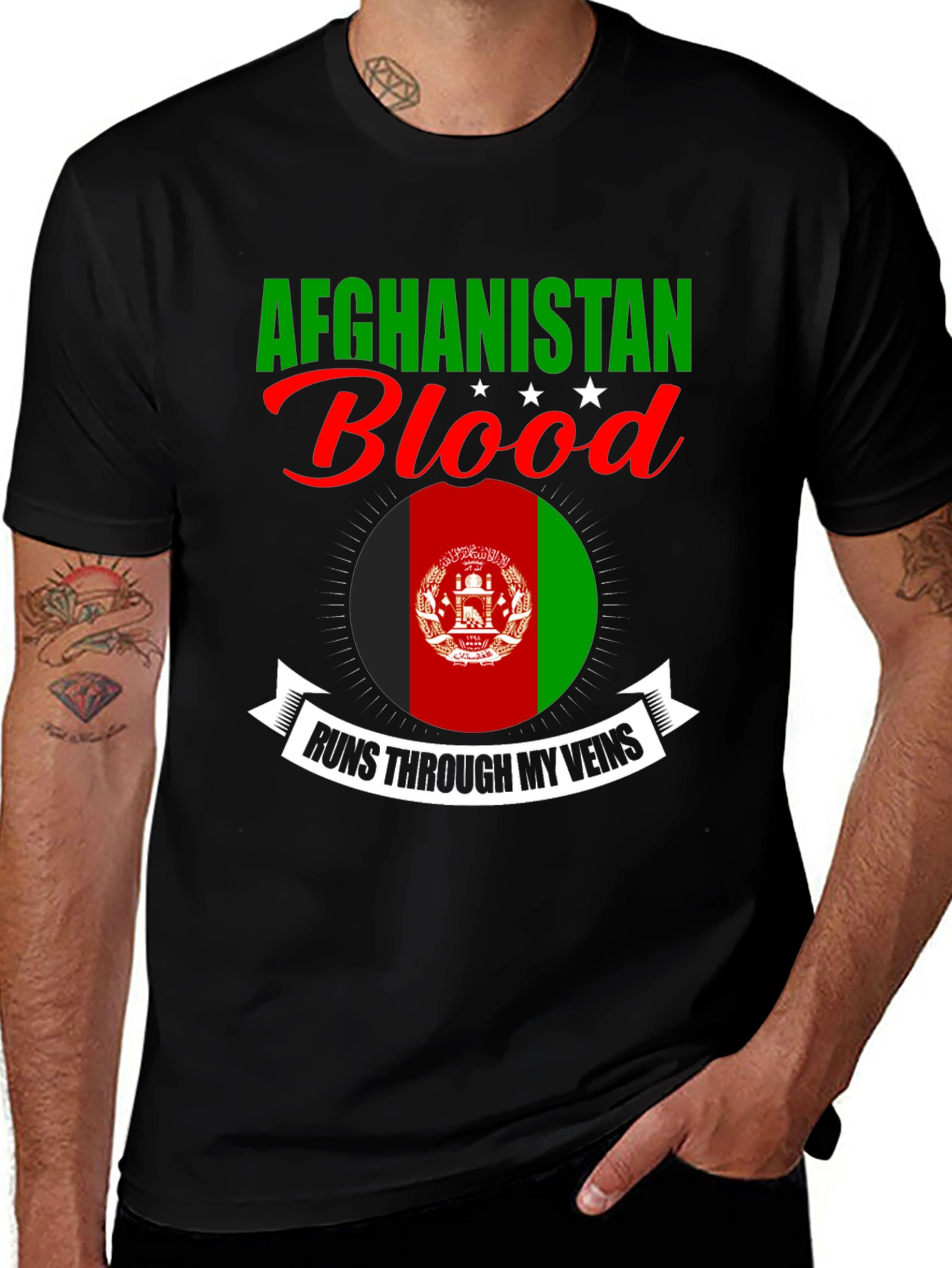 Afghanistan Blood Runs Through My Veins T-Shirt