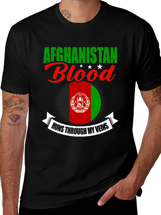 Afghanistan Blood Runs Through My Veins T-Shirt