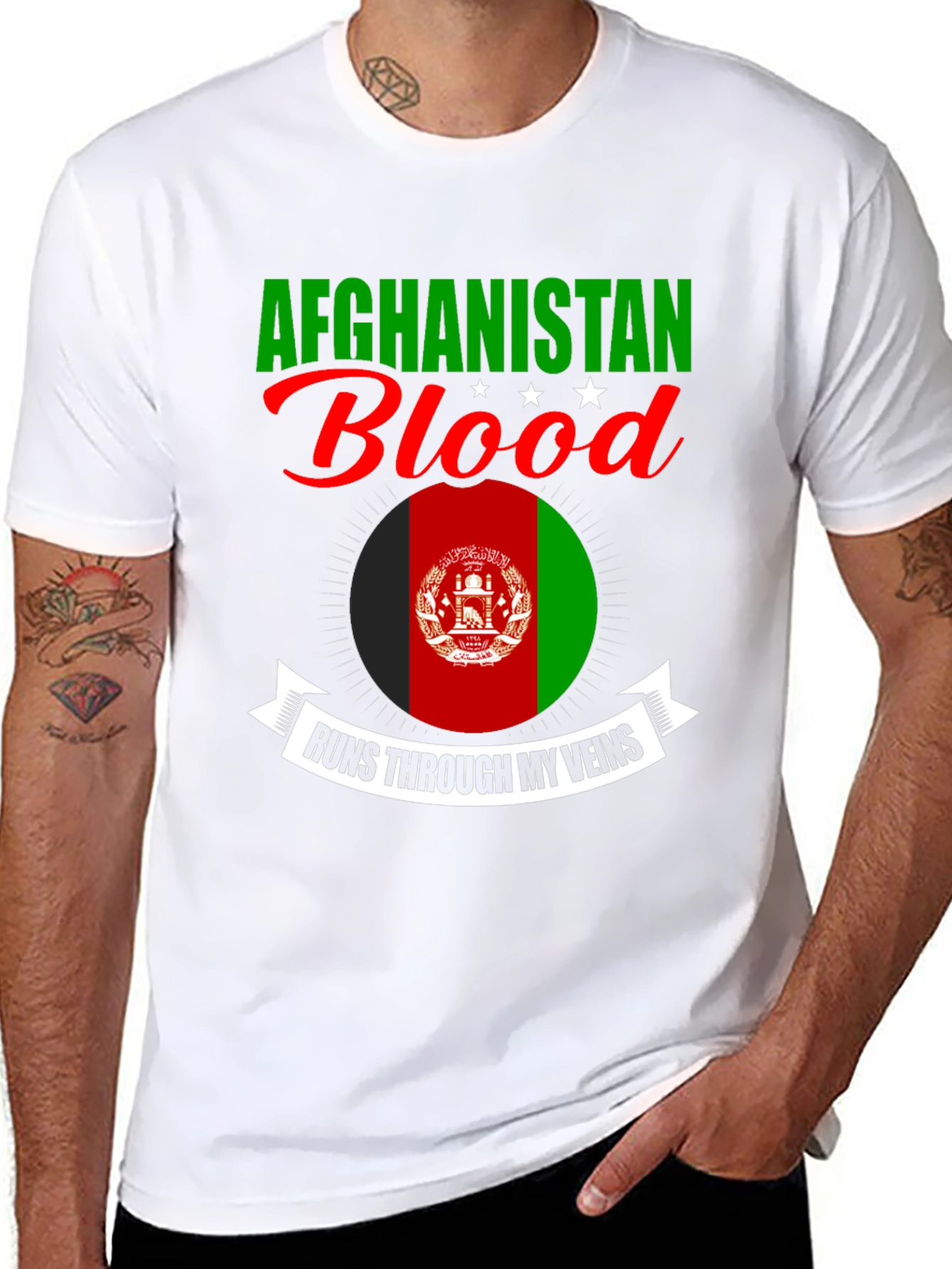 Afghanistan Blood Runs Through My Veins T-Shirt
