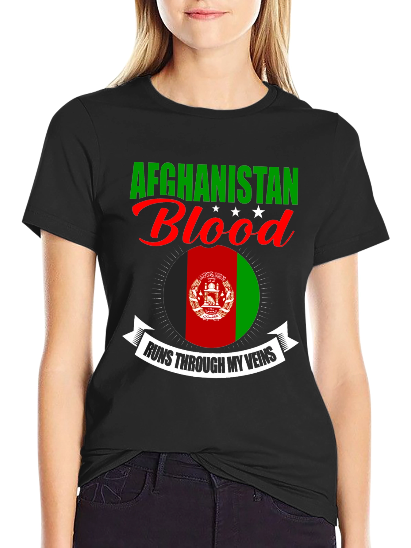 Afghanistan Blood Runs Through My Veins T-Shirt