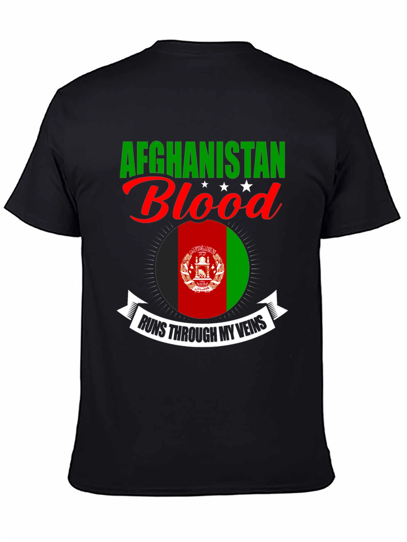 Afghanistan Blood Runs Through My Veins T-Shirt