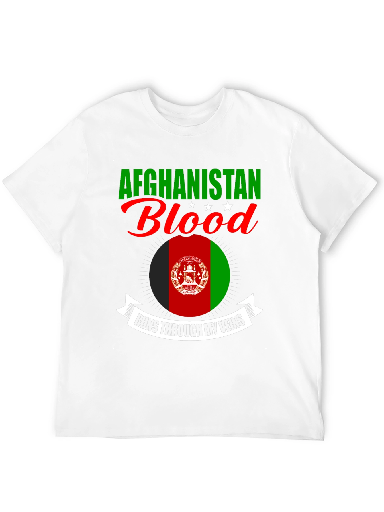 Afghanistan Blood Runs Through My Veins T-Shirt