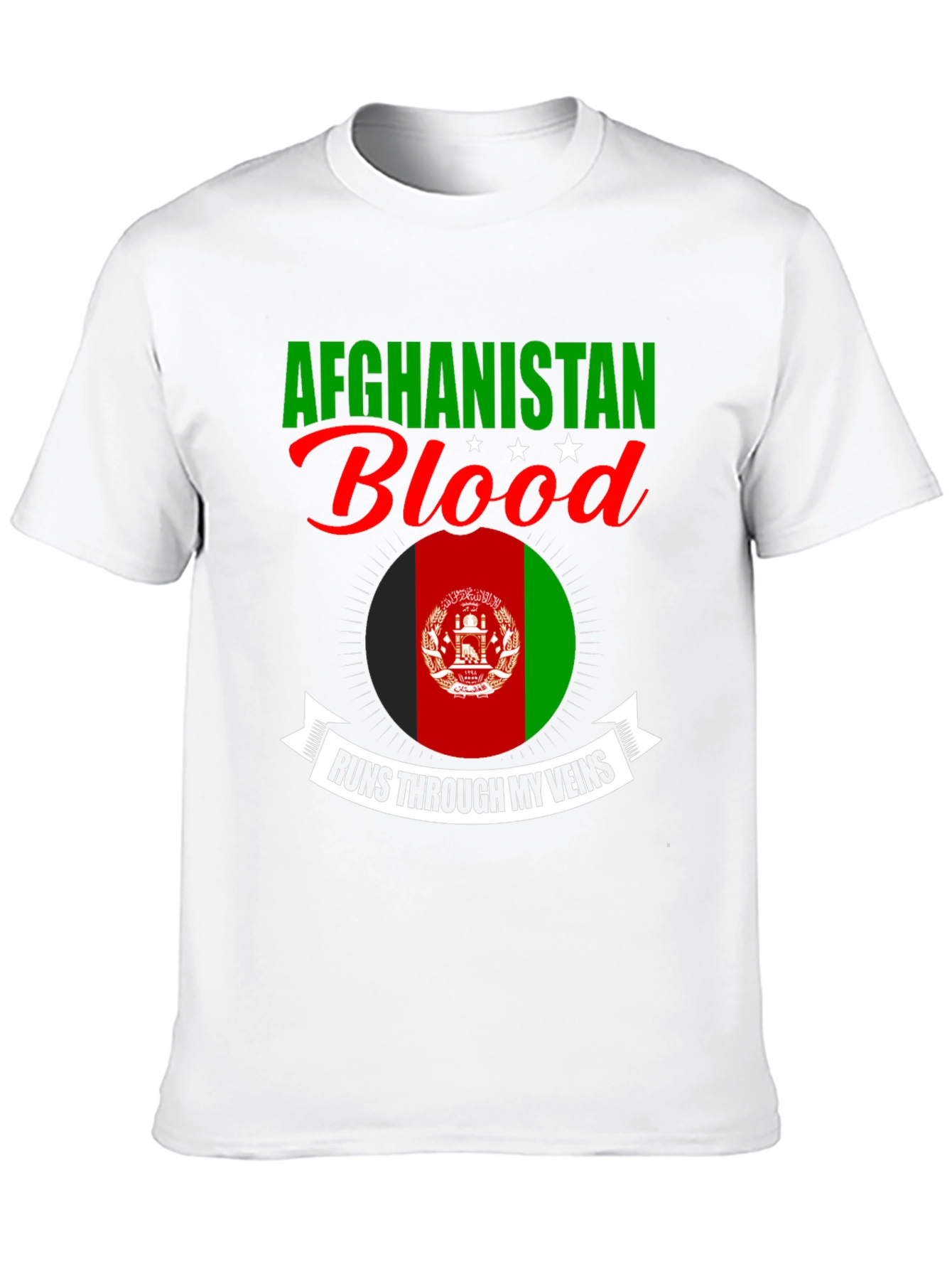 Afghanistan Blood Runs Through My Veins T-Shirt