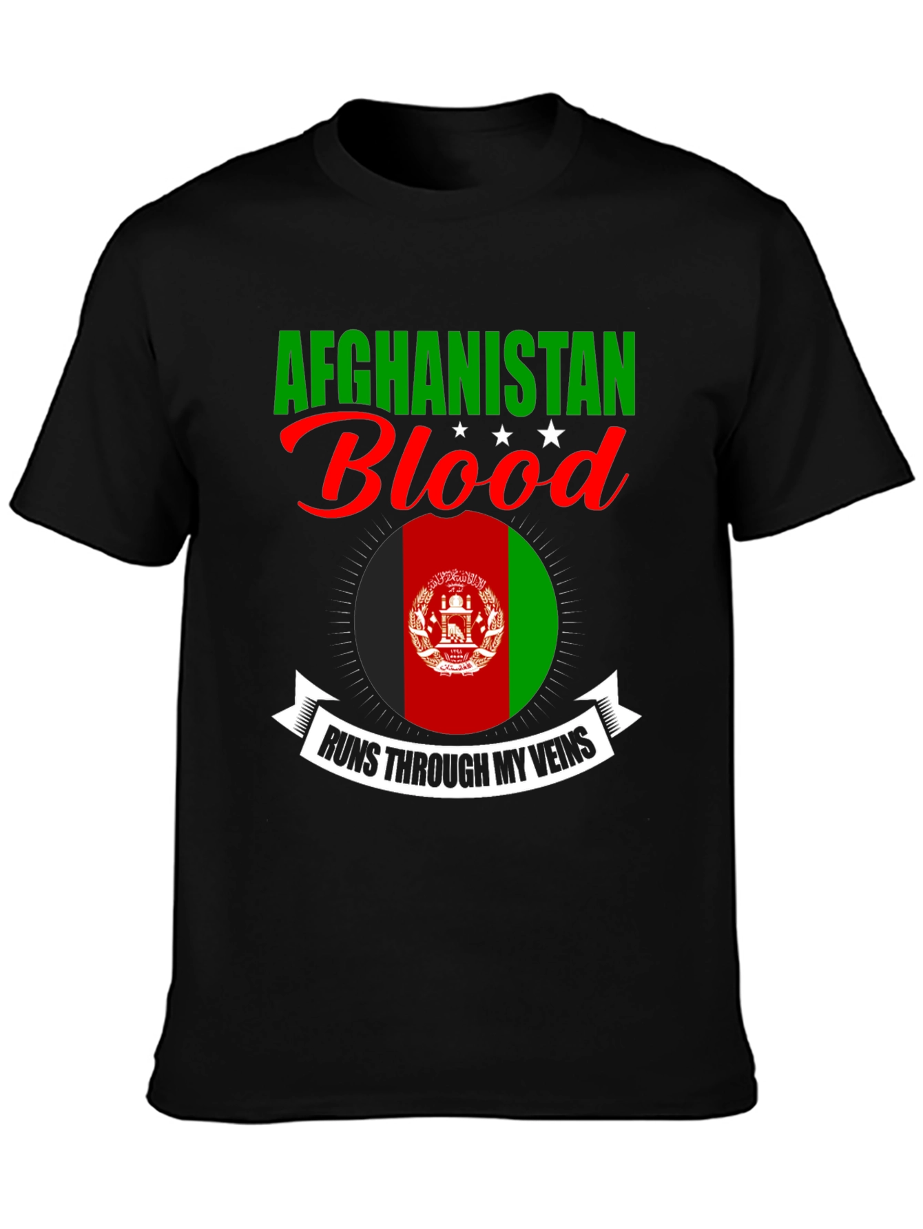 Afghanistan Blood Runs Through My Veins T-Shirt