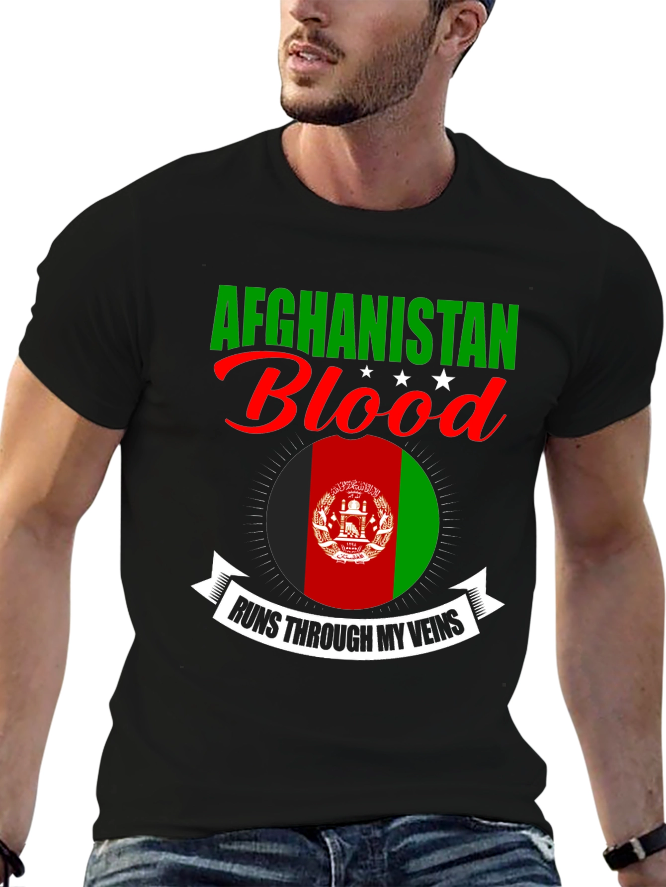 Afghanistan Blood Runs Through My Veins T-Shirt