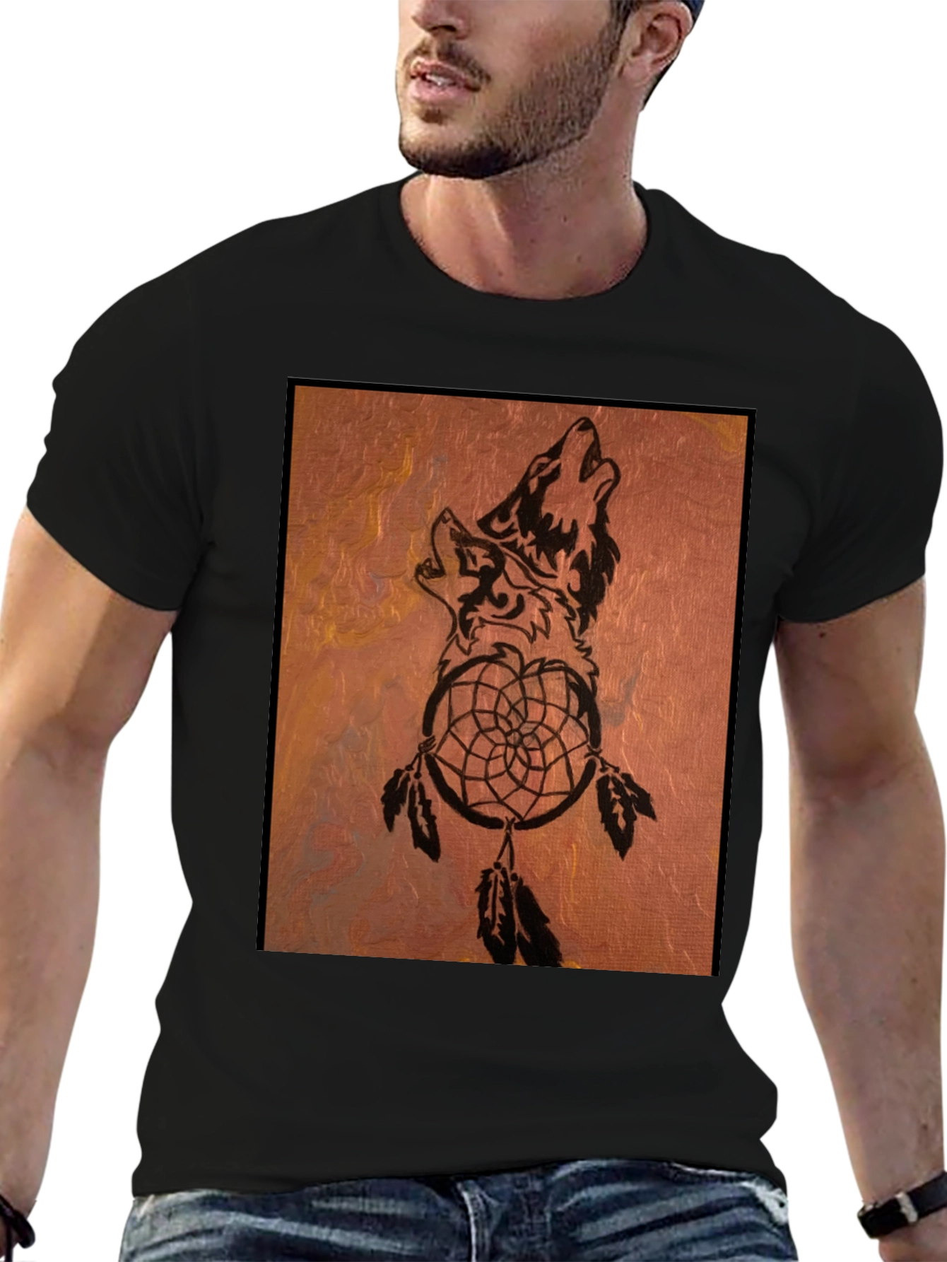 Wolf Dreamcatcher Graphic Tee