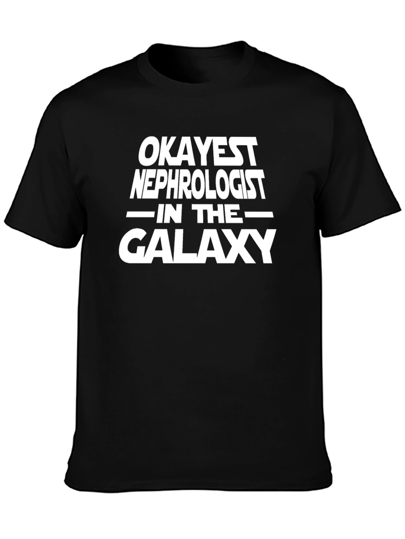 Okayest Nephrologist Galaxy Black T-Shirt