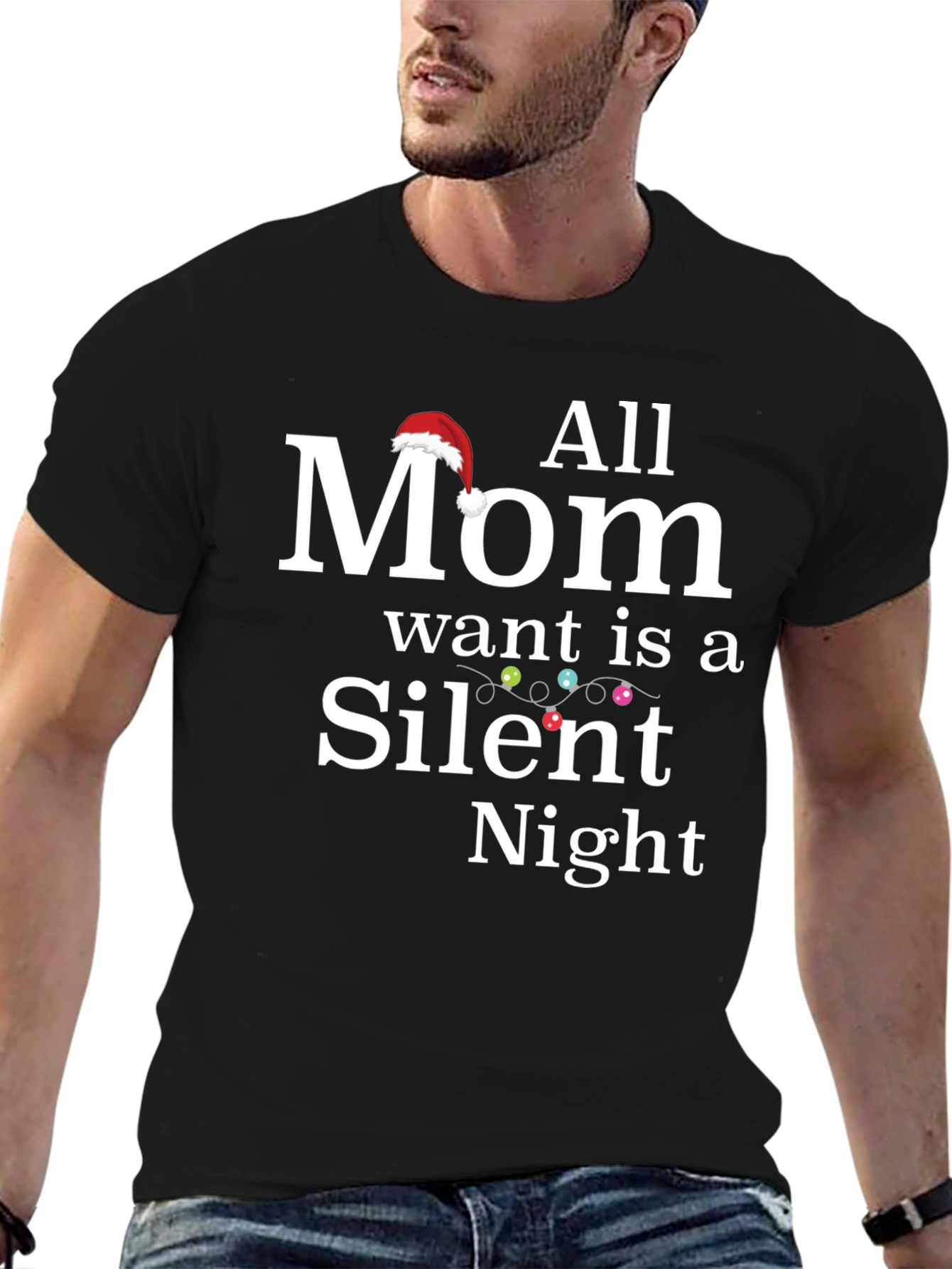 All Mom Wants is a Silent Night Christmas T-Shirt