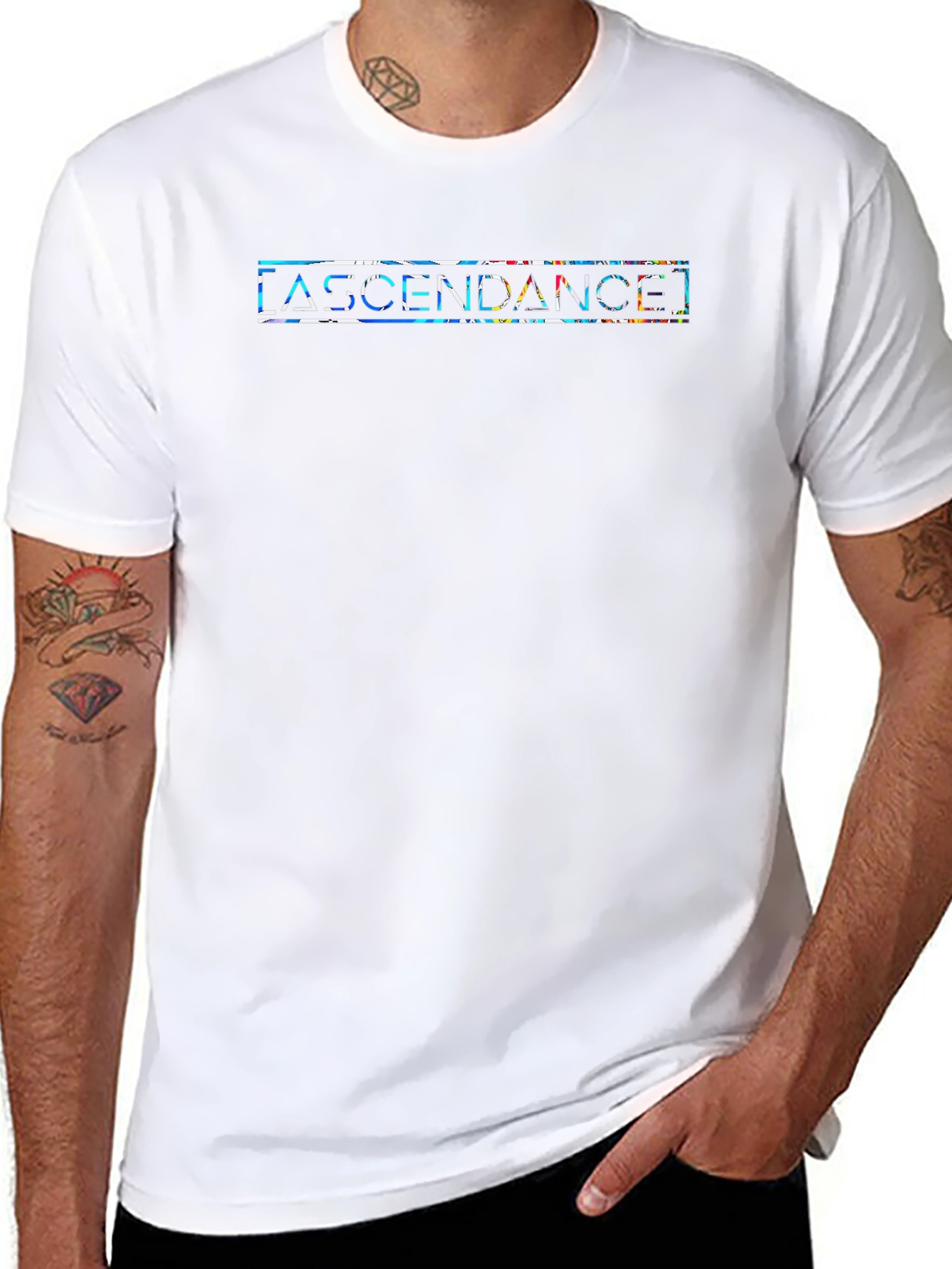 Ascendance Graphic Print Black T-Shirt