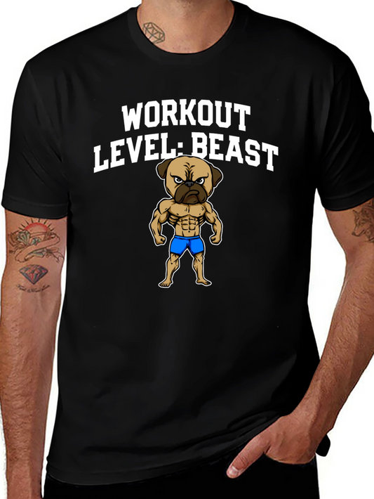 Workout Level Beast Black T-Shirt