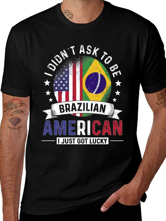 Brazilian American Flag T-Shirt
