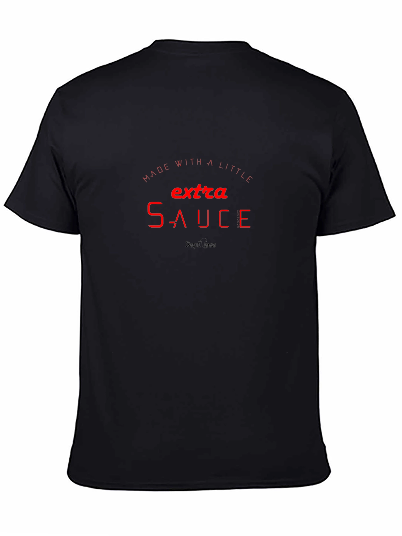 Extra Sauce Graphic T-Shirt - Stylish Black Tee