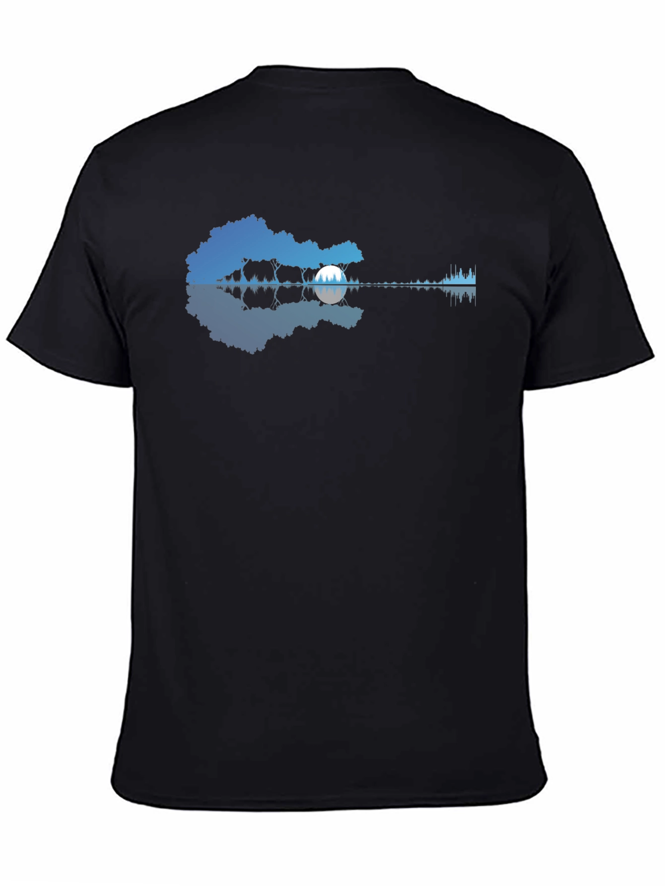 Nature Guitar Black T-Shirt
