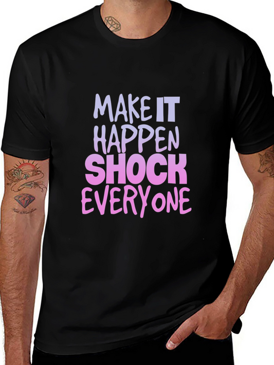 Make It Happen Graphic Tee - Black