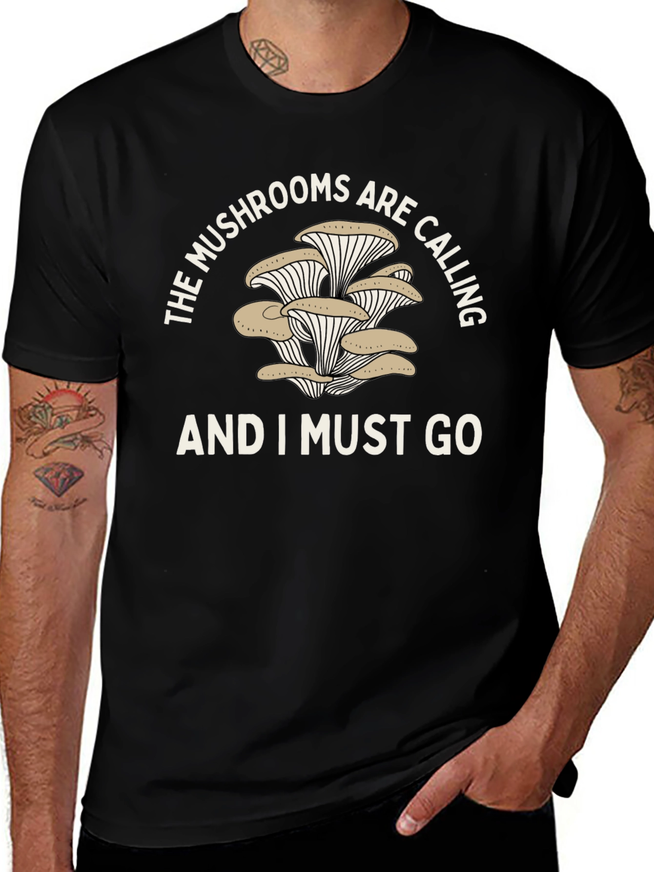 Mushroom Lover T-Shirt - The Mushrooms Are Calling