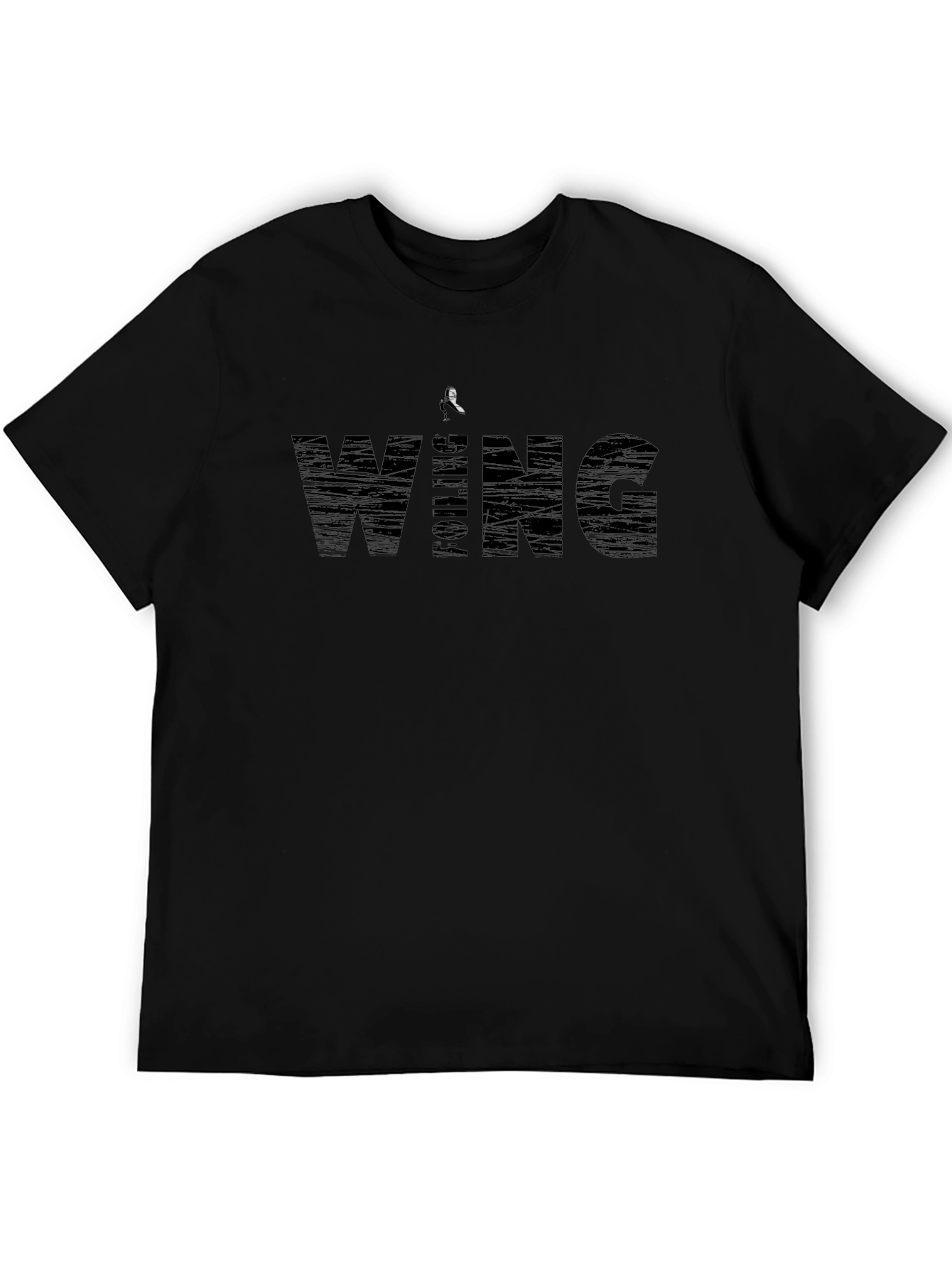 Foil Wing Surfing Graphic Tee - Black