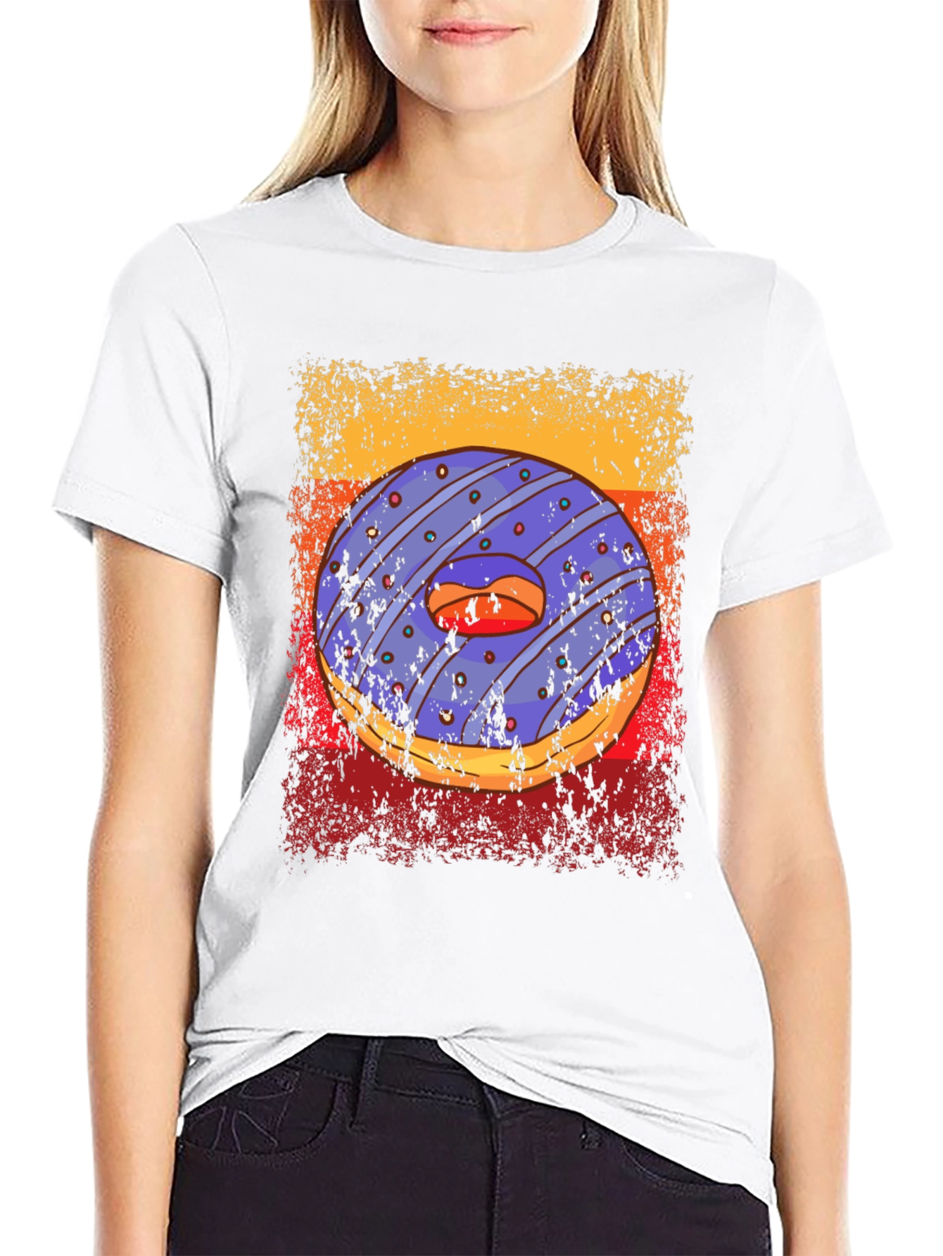 Donut Graphic T-Shirt - Edgy Streetwear Style
