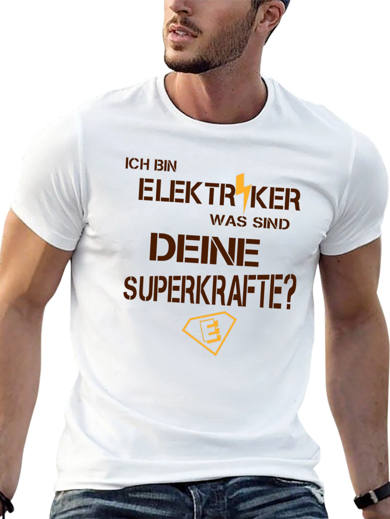 Electrician Superpowers Black T-Shirt