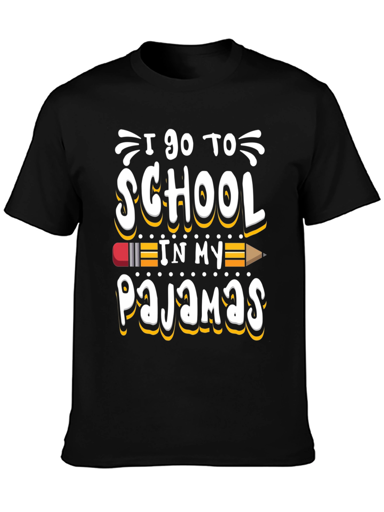 I Go to School in My Pajamas Graphic Tee
