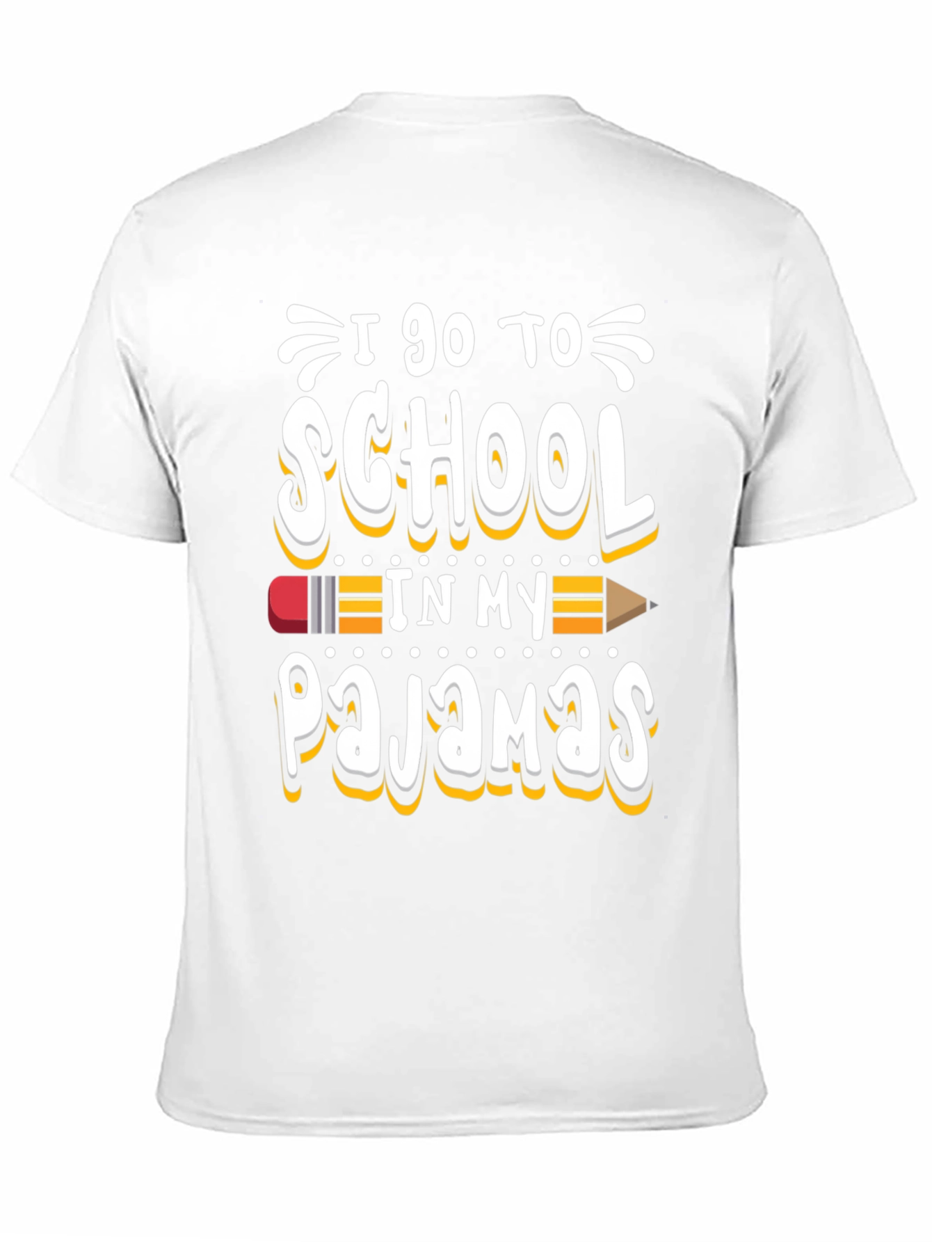 I Go to School in My Pajamas Graphic Tee