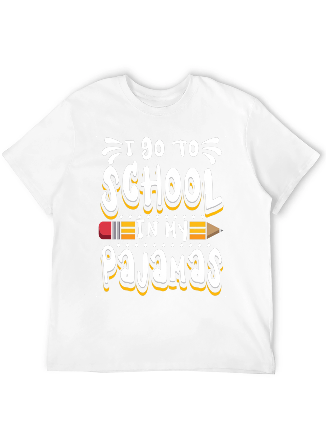 I Go to School in My Pajamas Graphic Tee