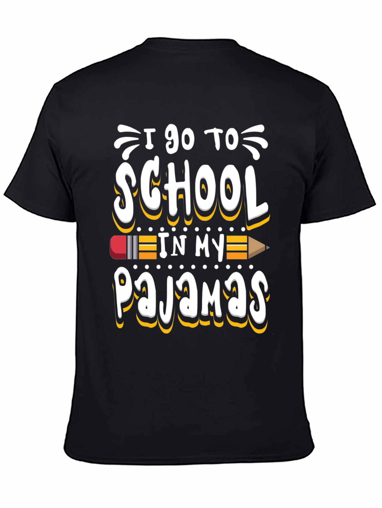 I Go to School in My Pajamas Graphic Tee