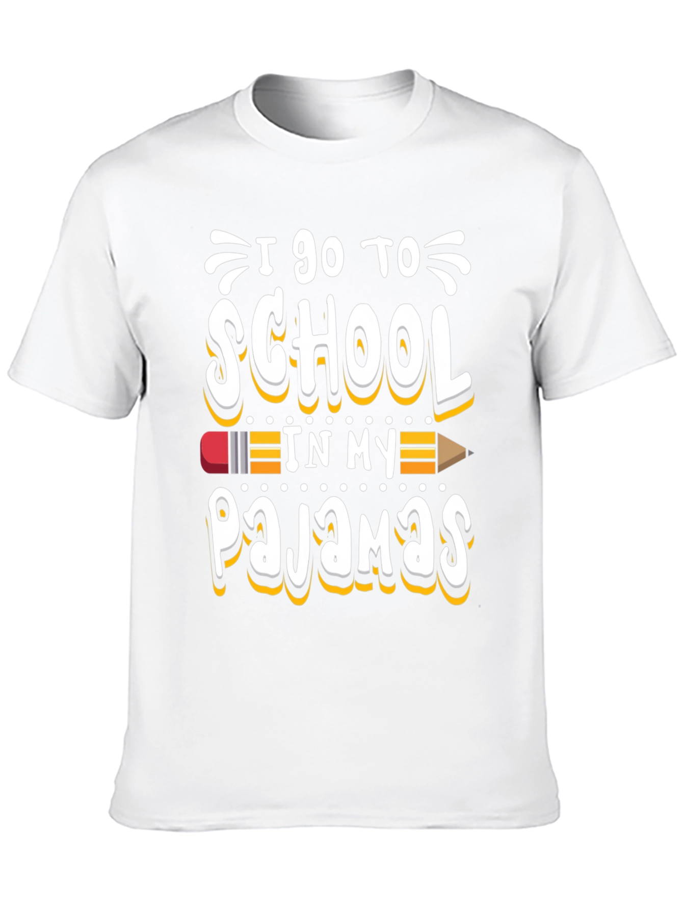 I Go to School in My Pajamas Graphic Tee