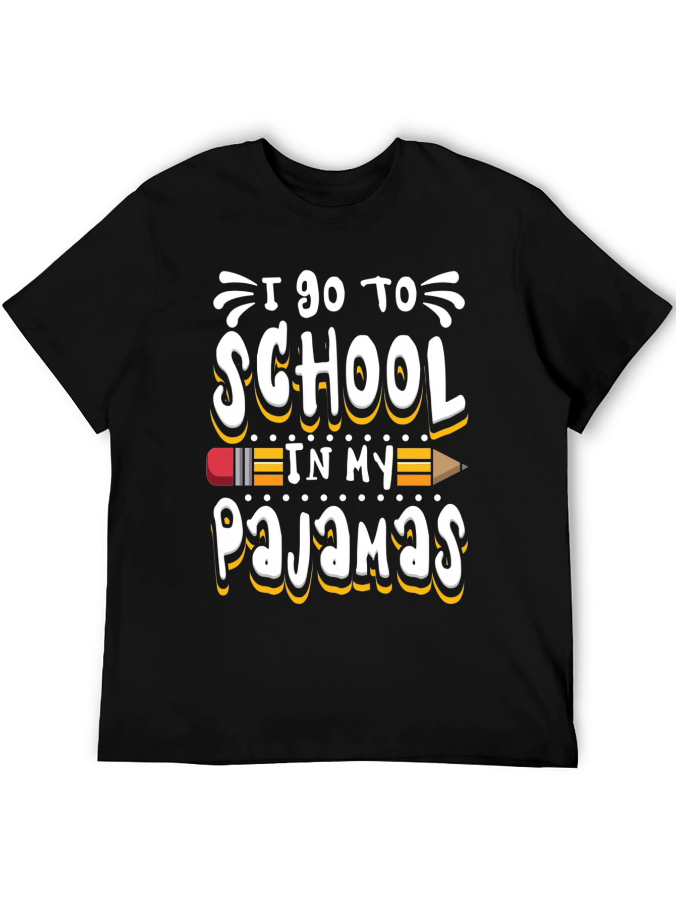 I Go to School in My Pajamas Graphic Tee