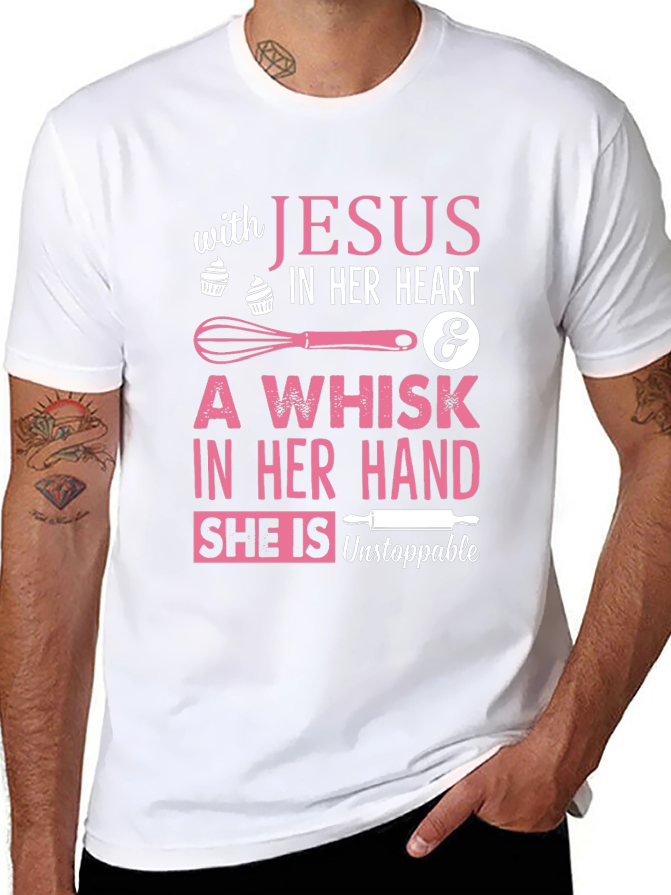 With Jesus In Her Heart T-Shirt