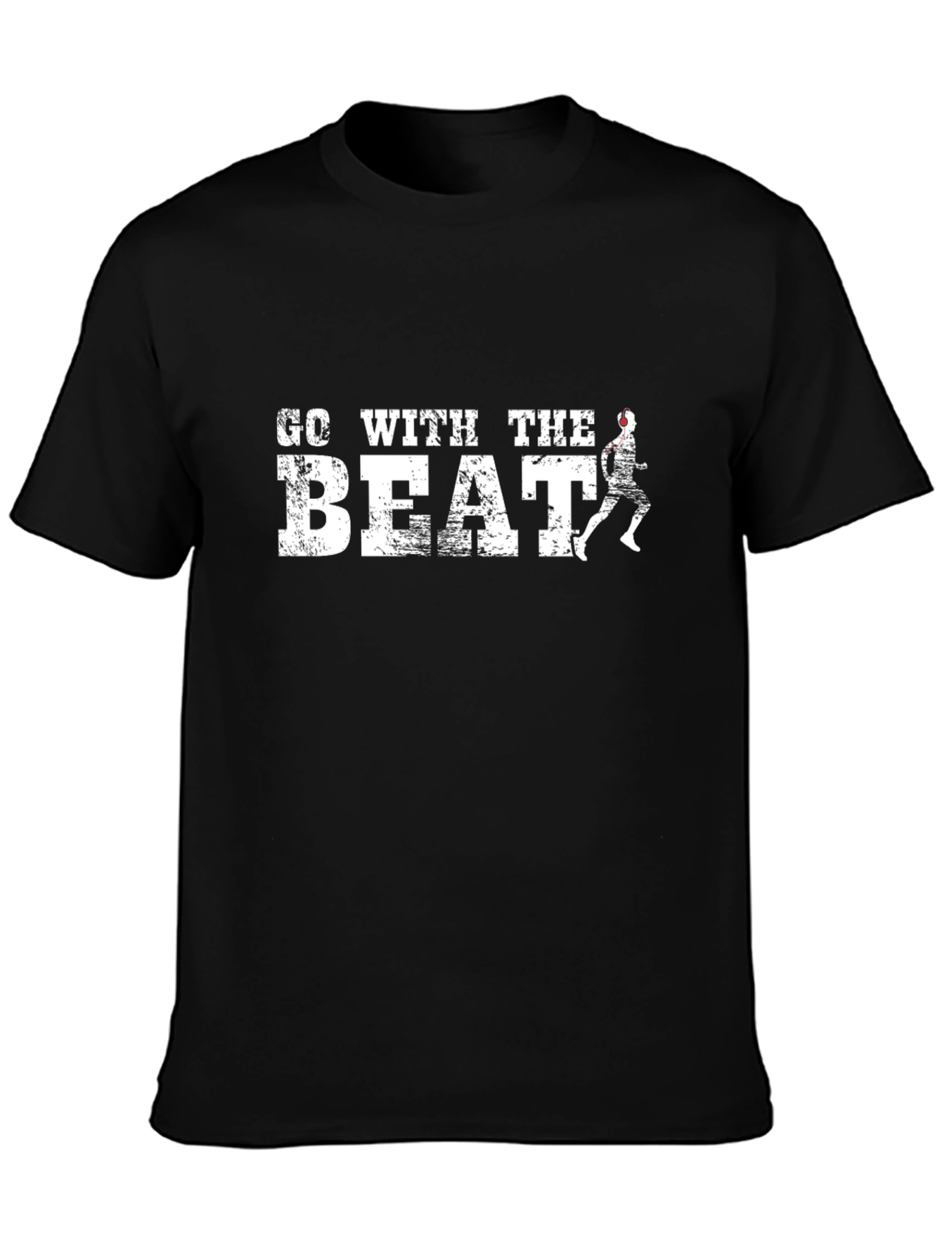 Go With The Beat Black T-Shirt
