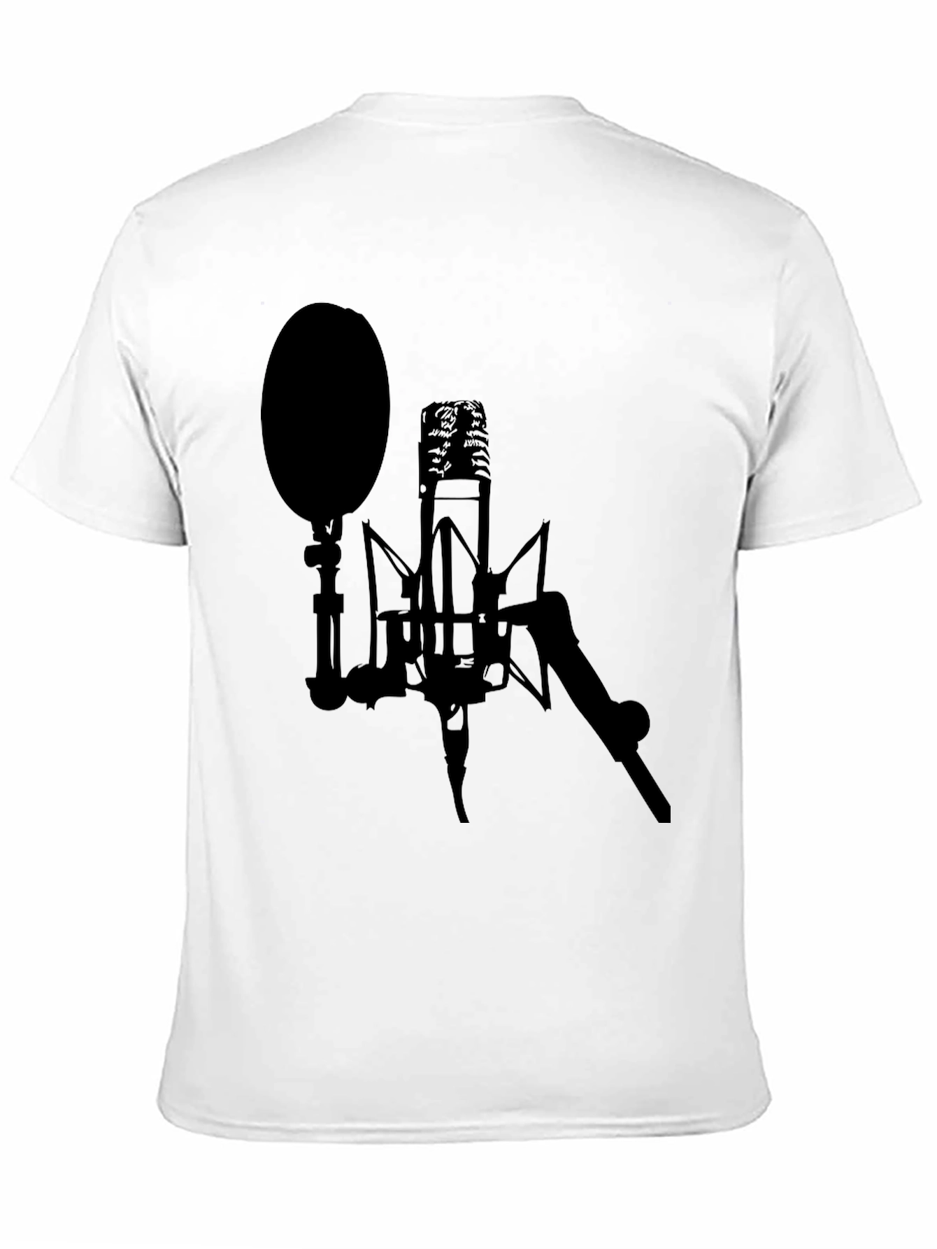 Studio Microphone Black Graphic Tee