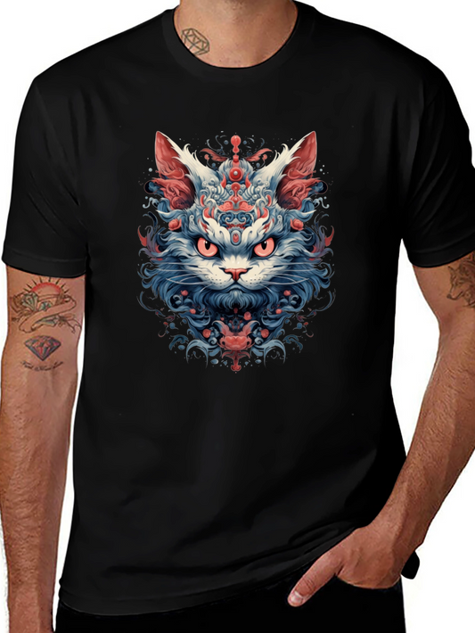 Mystic Cat Graphic T-Shirt - Unique Design