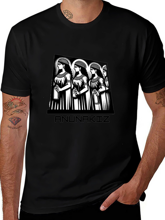 Anunnaki Women Graphic Black T-Shirt