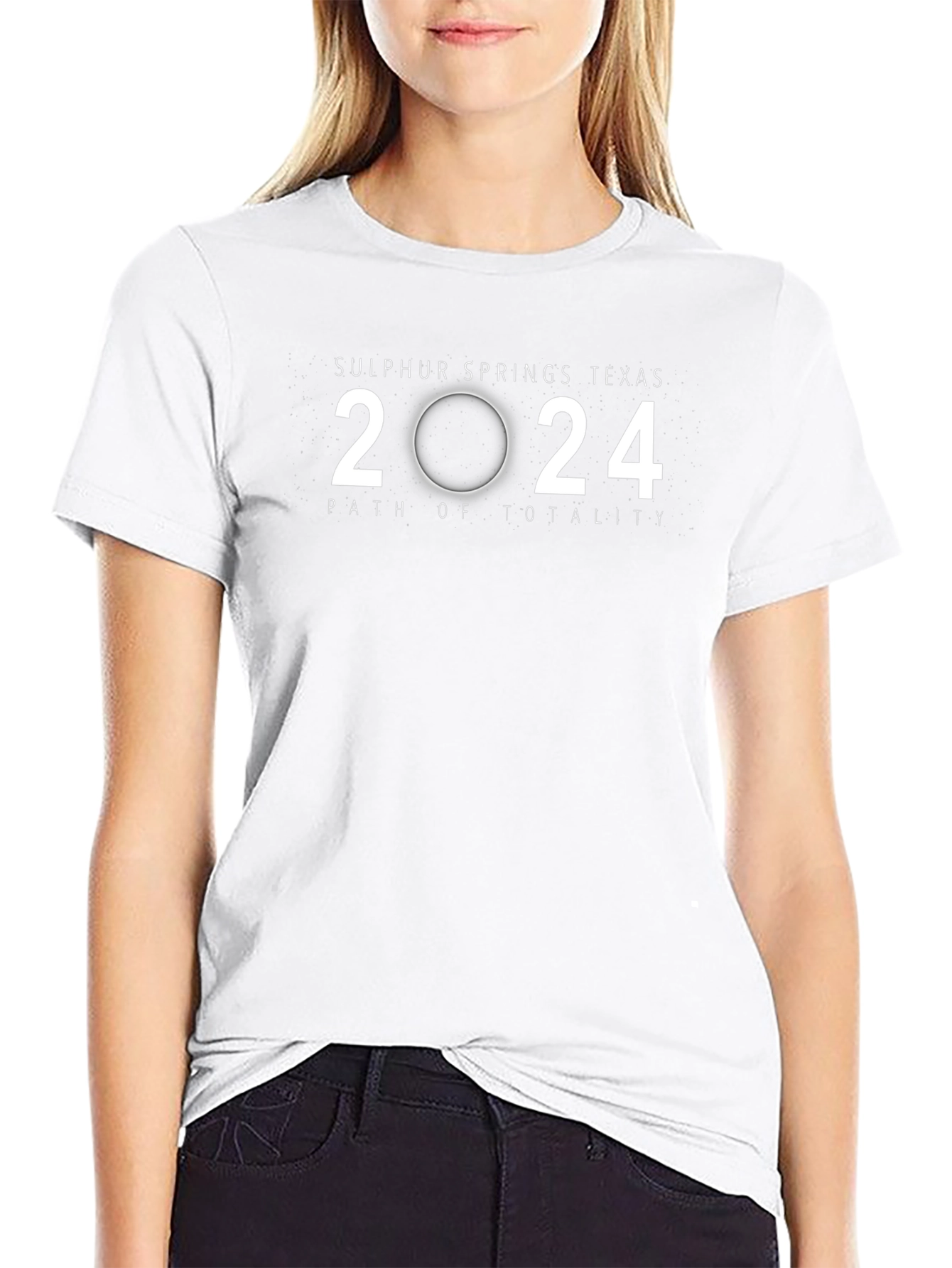 Sulphur Springs Texas 2024 Path of Totality Eclipse T-Shirt