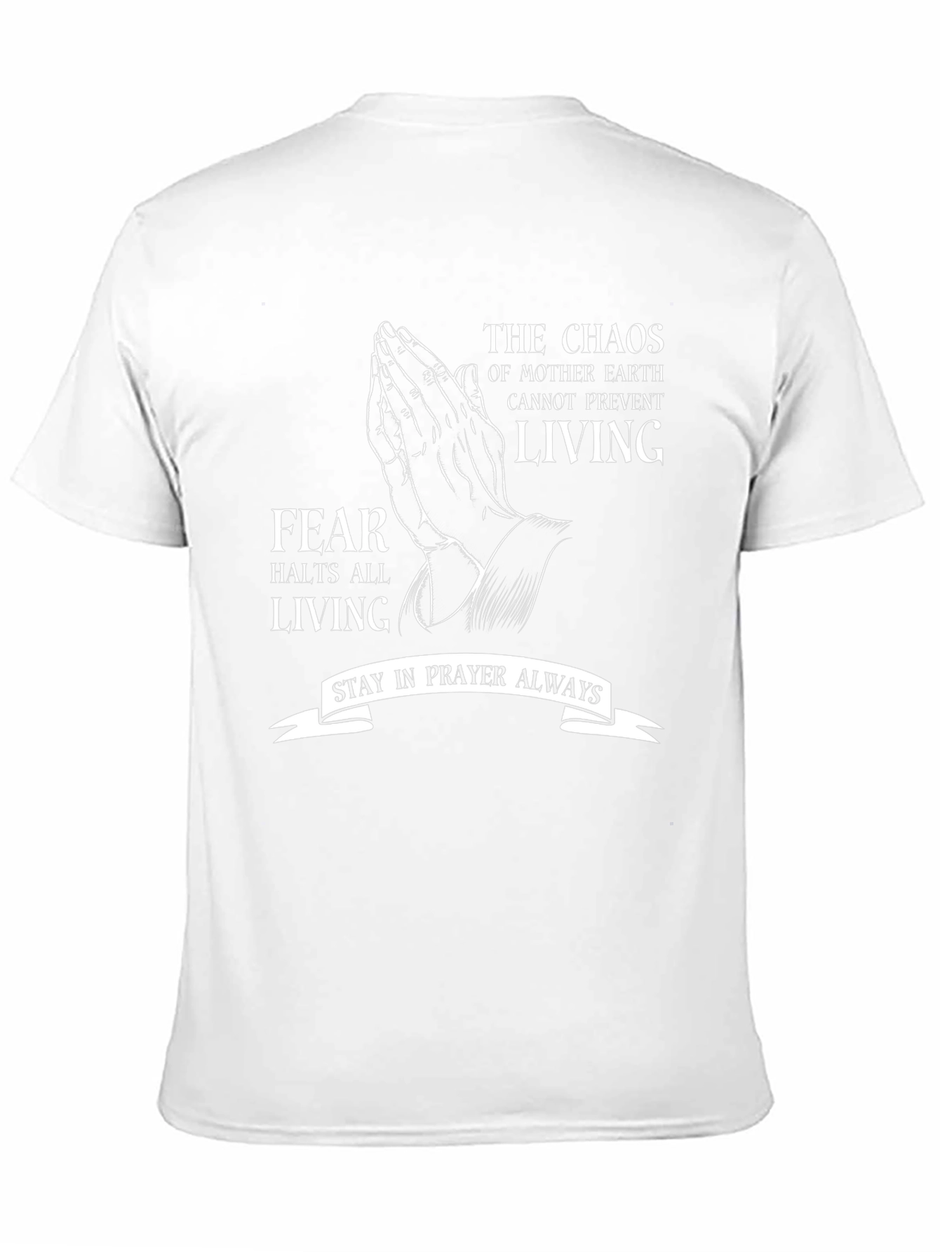 Prayerful Living T-Shirt: Fearless Faith Apparel