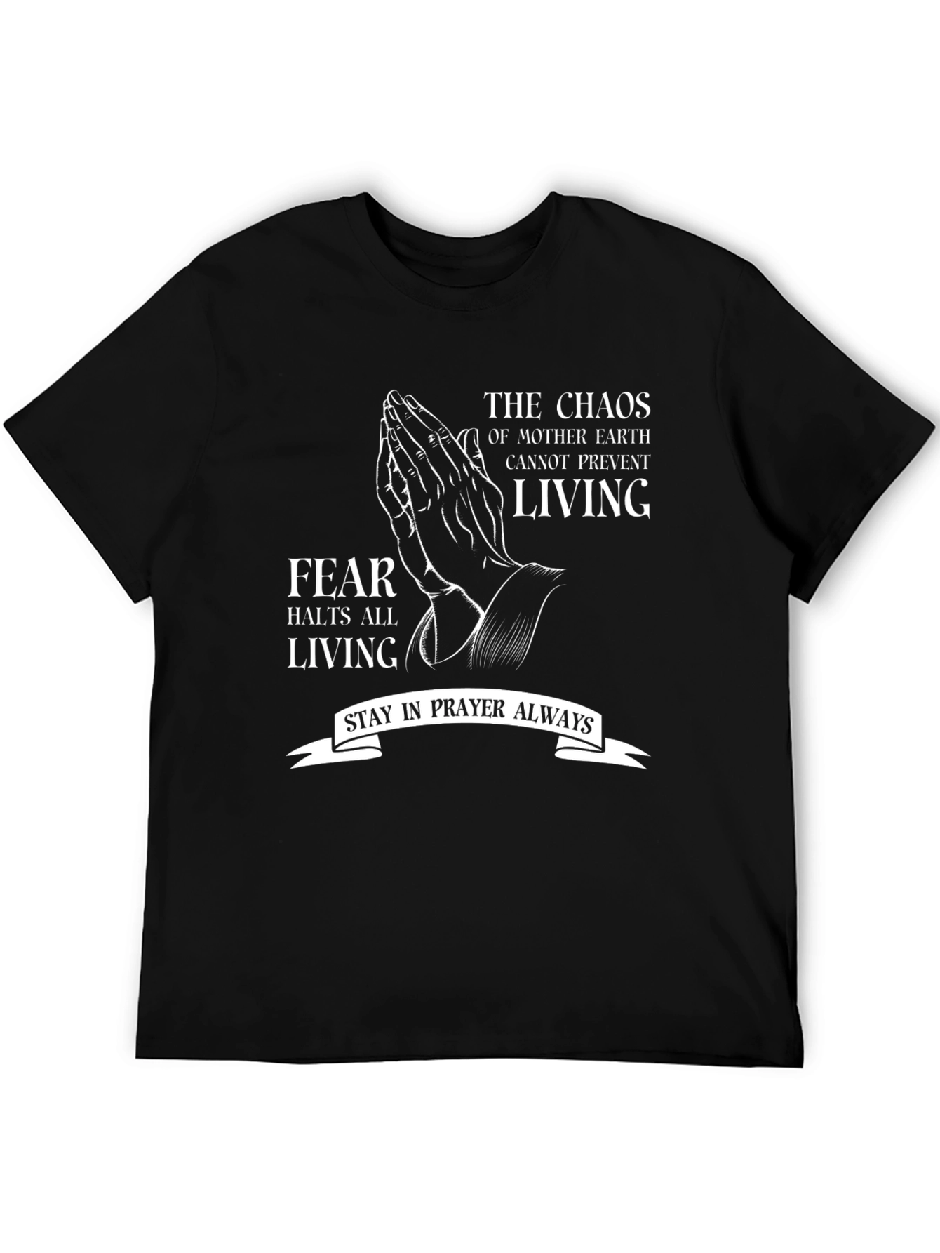 Prayerful Living T-Shirt: Fearless Faith Apparel