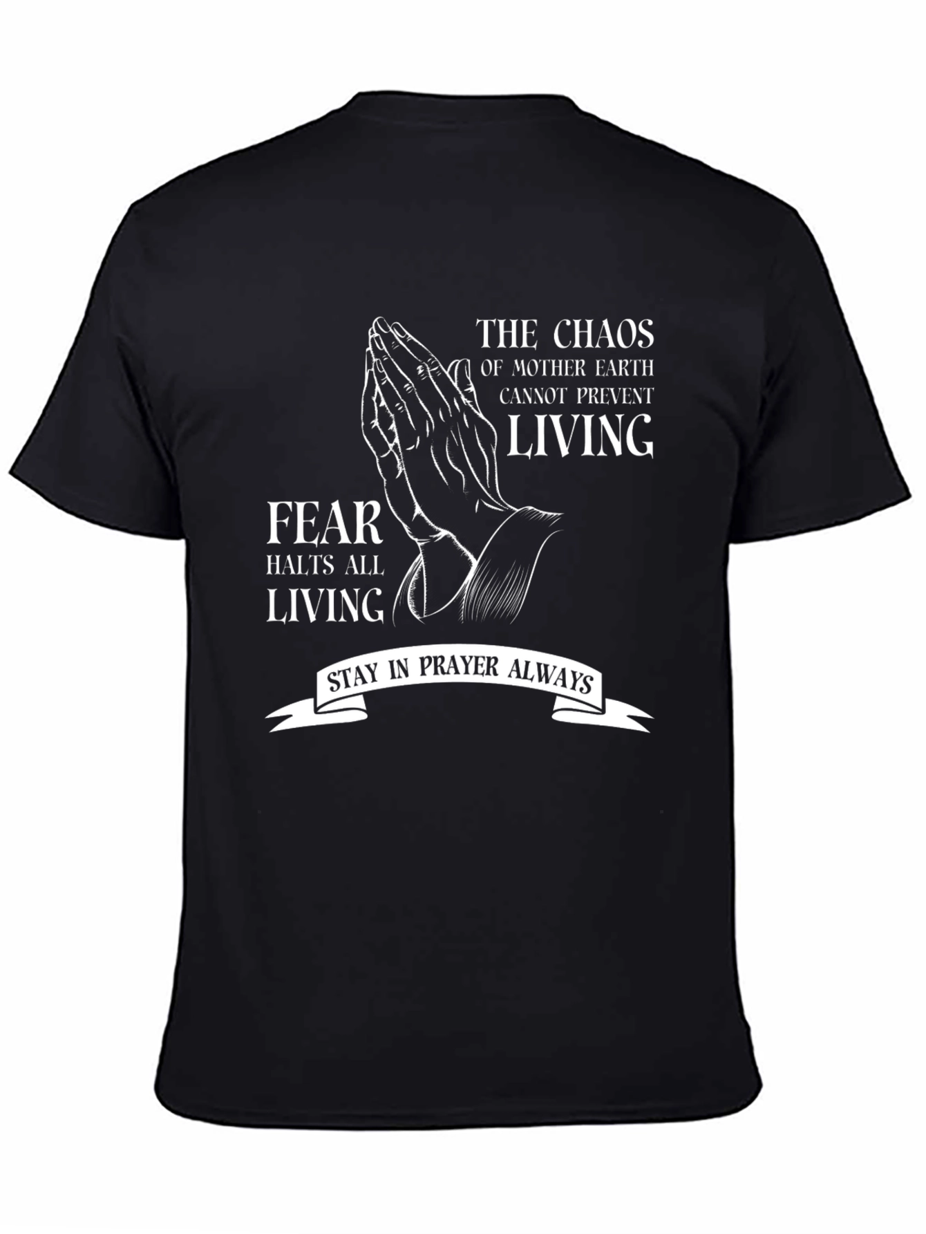 Prayerful Living T-Shirt: Fearless Faith Apparel