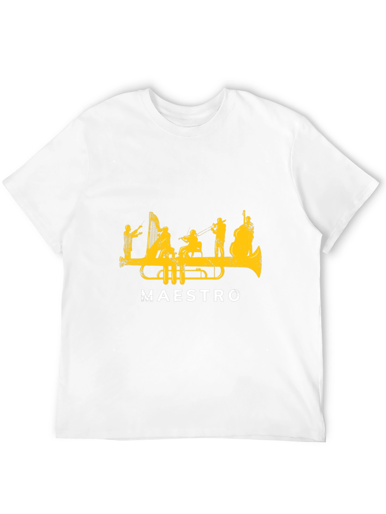 Maestro Trumpet Orchestra Graphic T-Shirt - Black