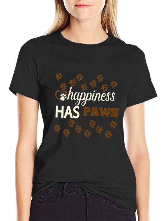Happiness Has Paws Graphic Tee