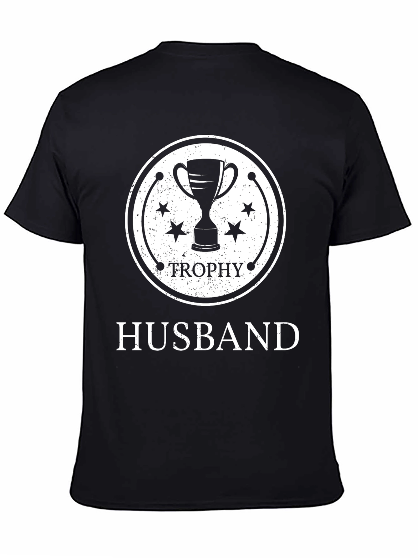 Trophy Husband Black Graphic T-Shirt