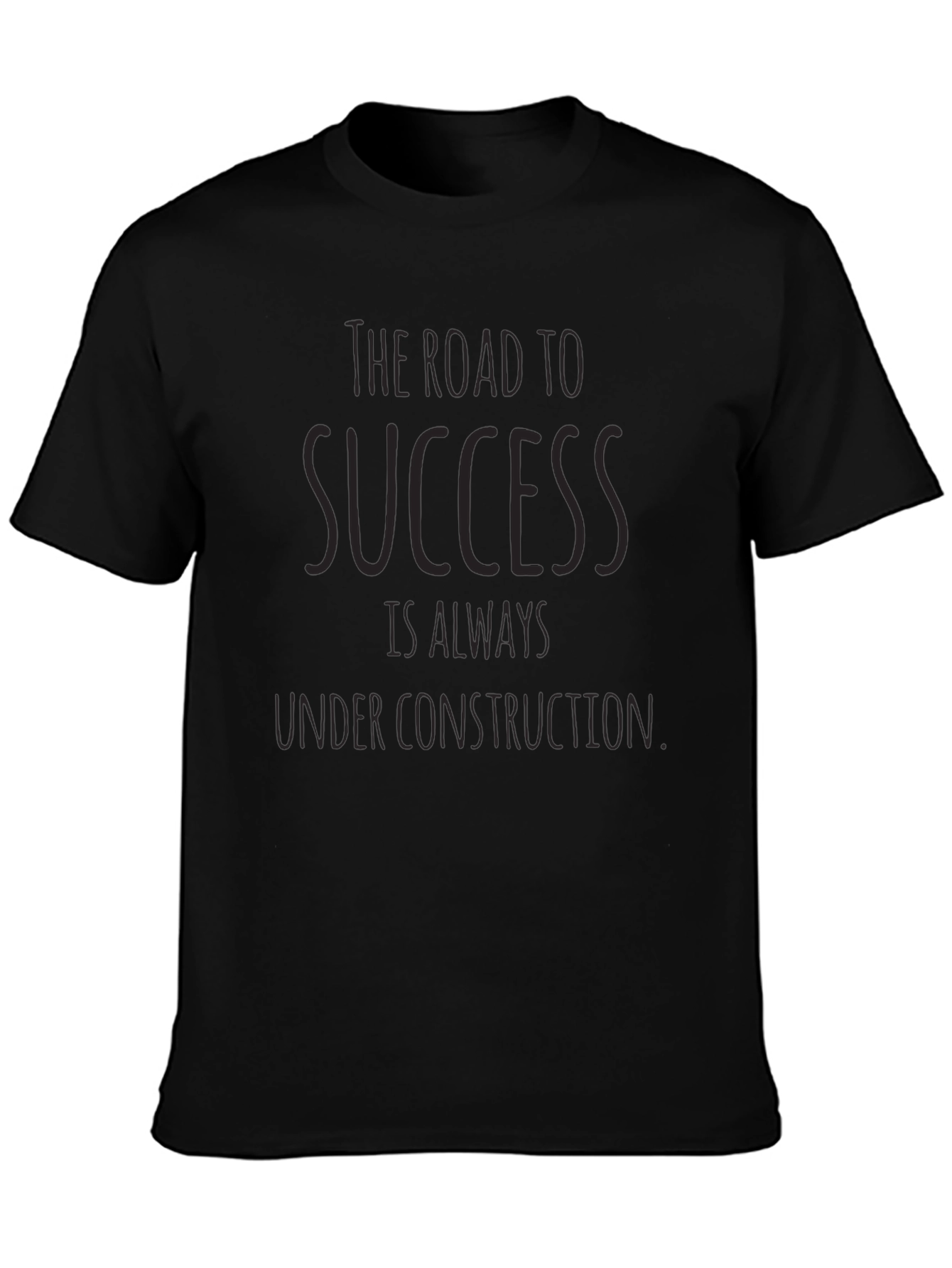 Road to Success Graphic Tee - Black