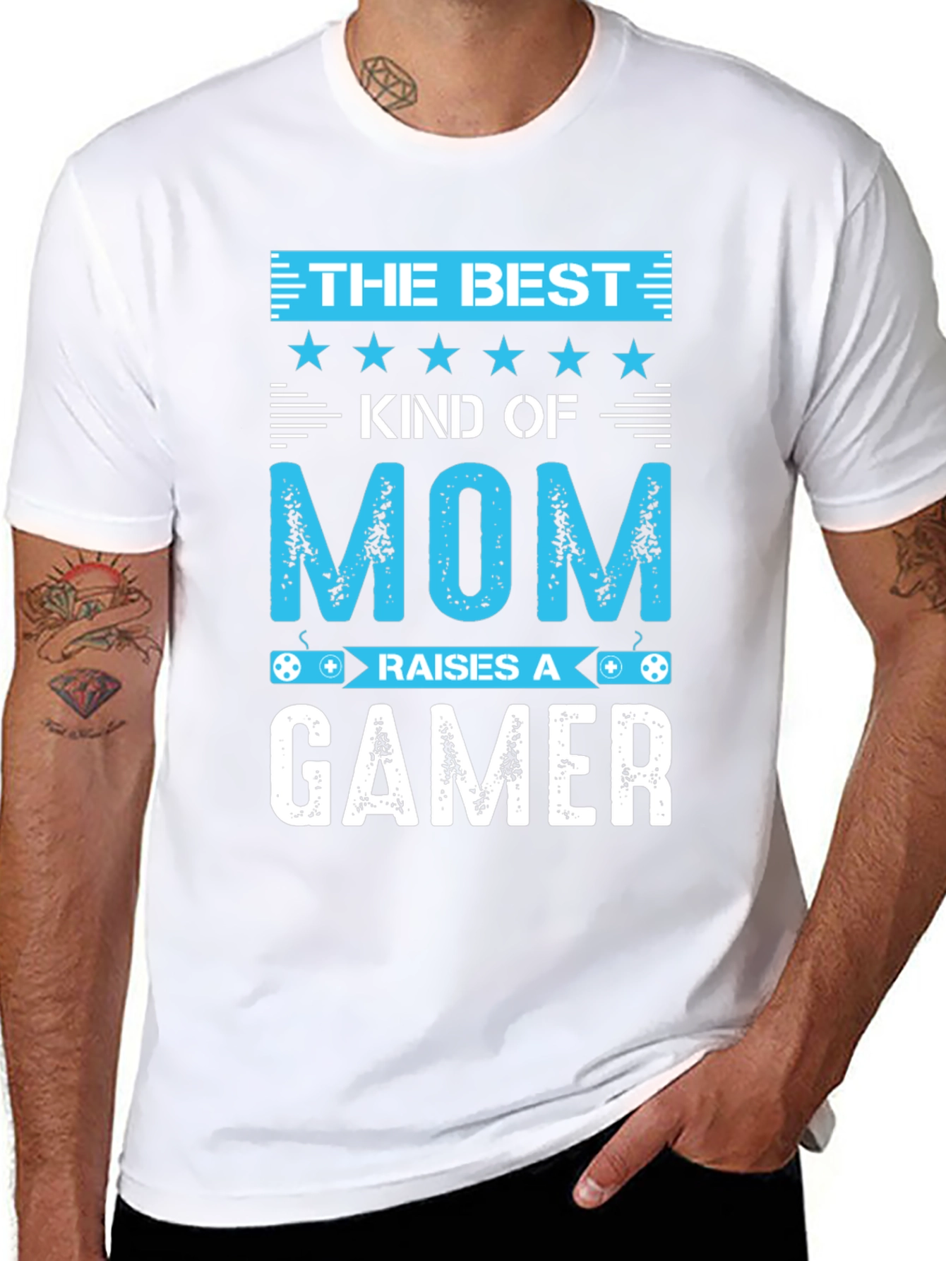 Best Mom Raises a Gamer Graphic Tee