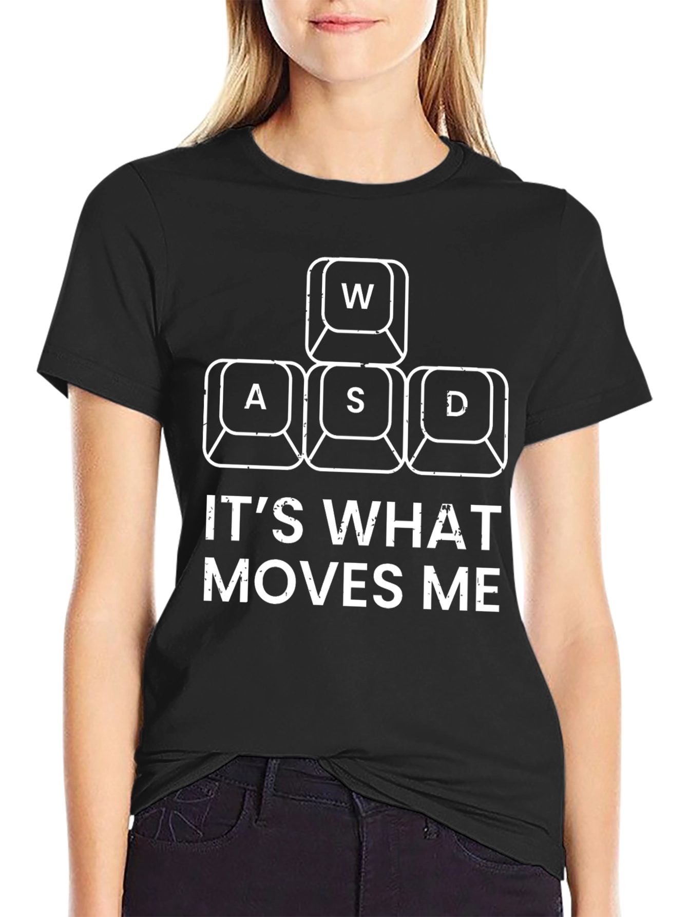 Gamer T-Shirt: WASD Its What Moves Me Graphic Tee