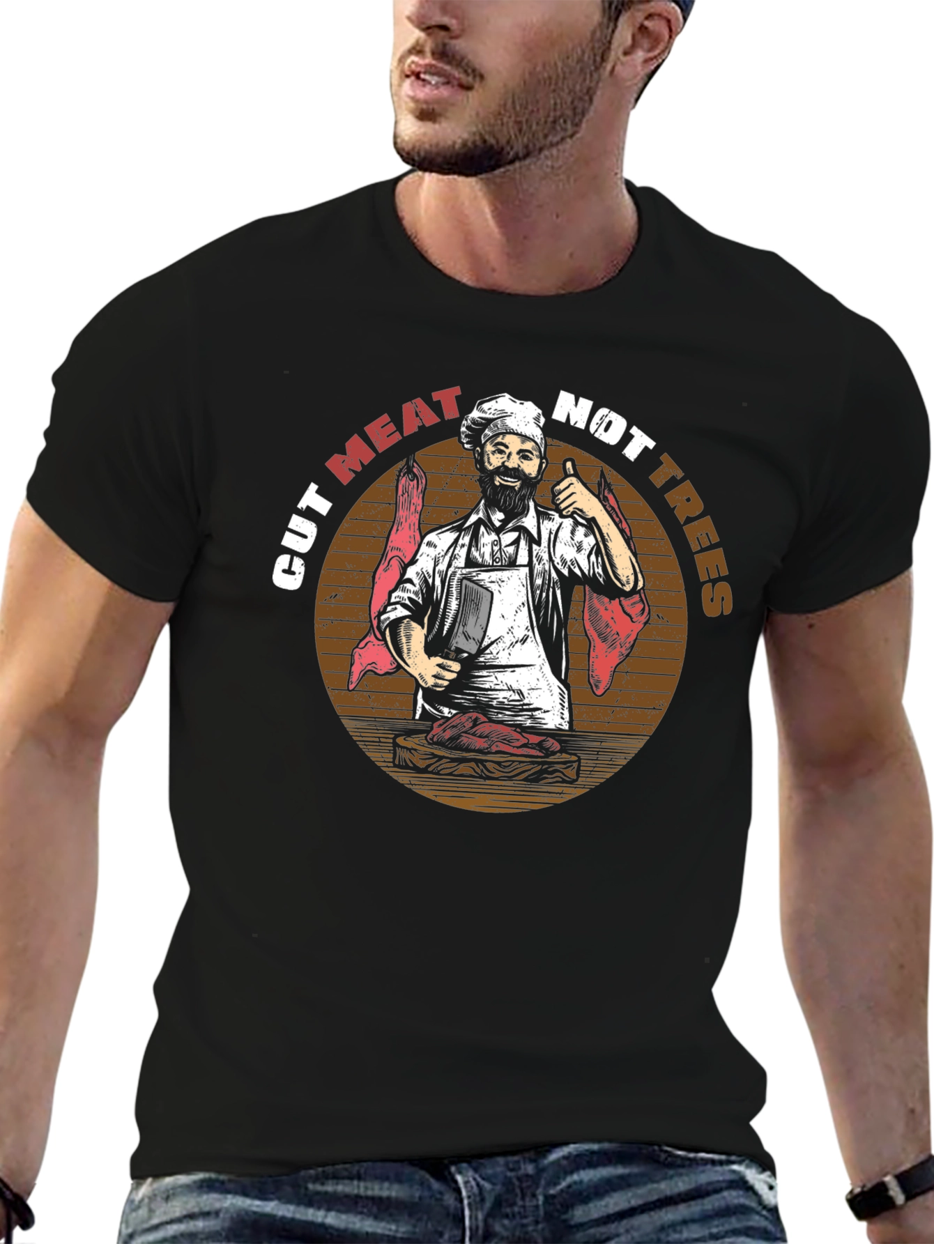 Cut Meat Not Trees Graphic Tee