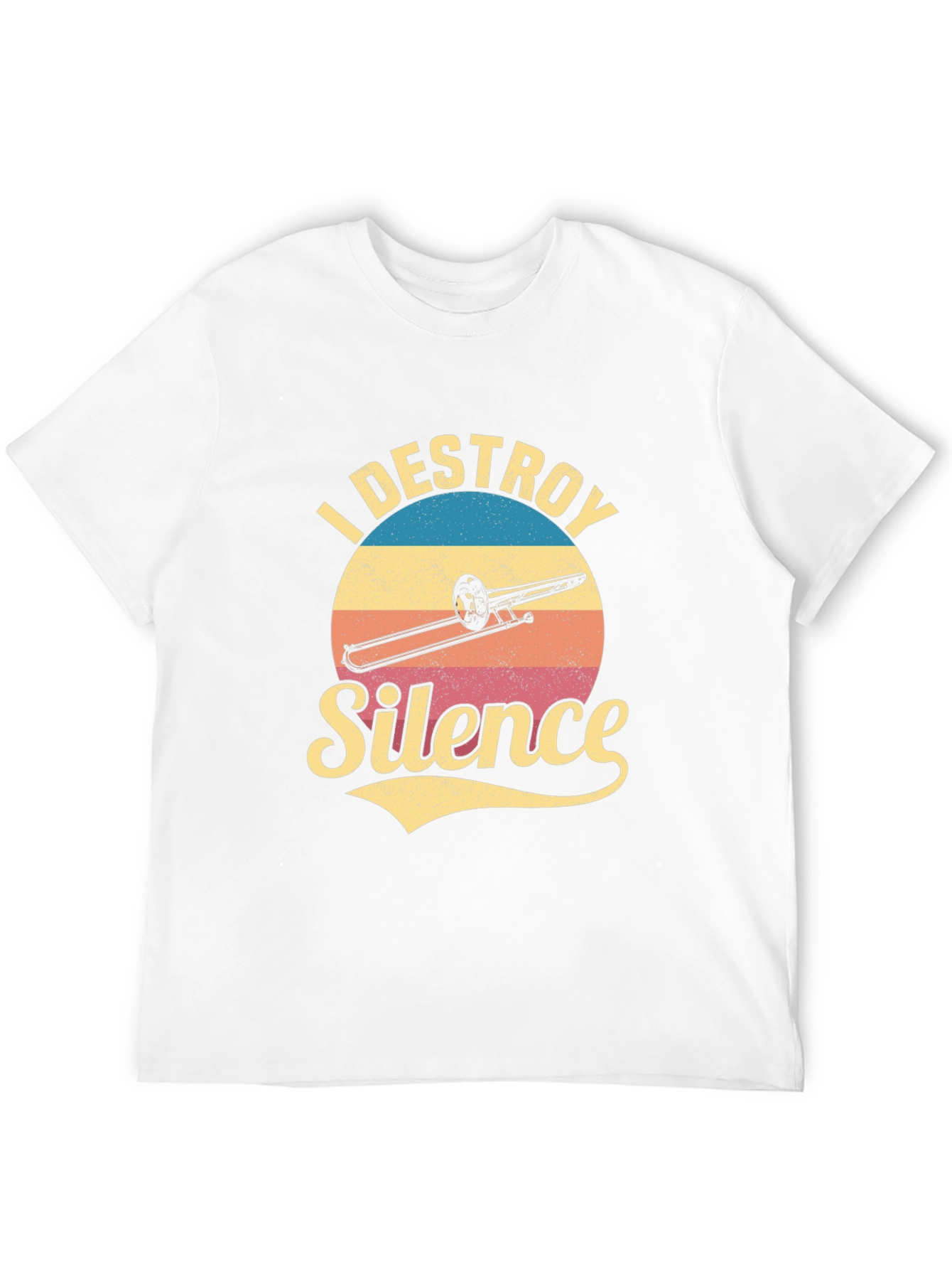 I Destroy Silence Trombone Player T-Shirt