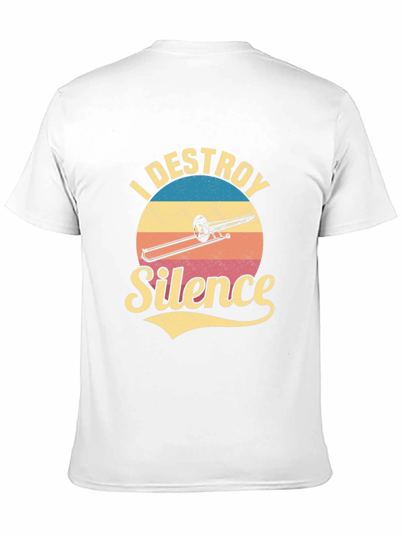I Destroy Silence Trombone Player T-Shirt