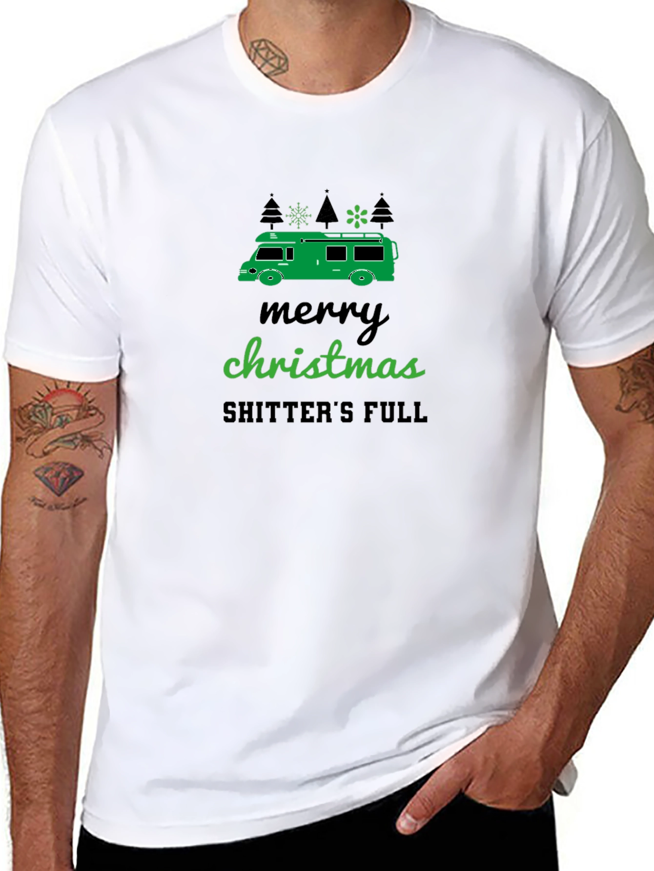 Merry Christmas Shitters Full Holiday Tee