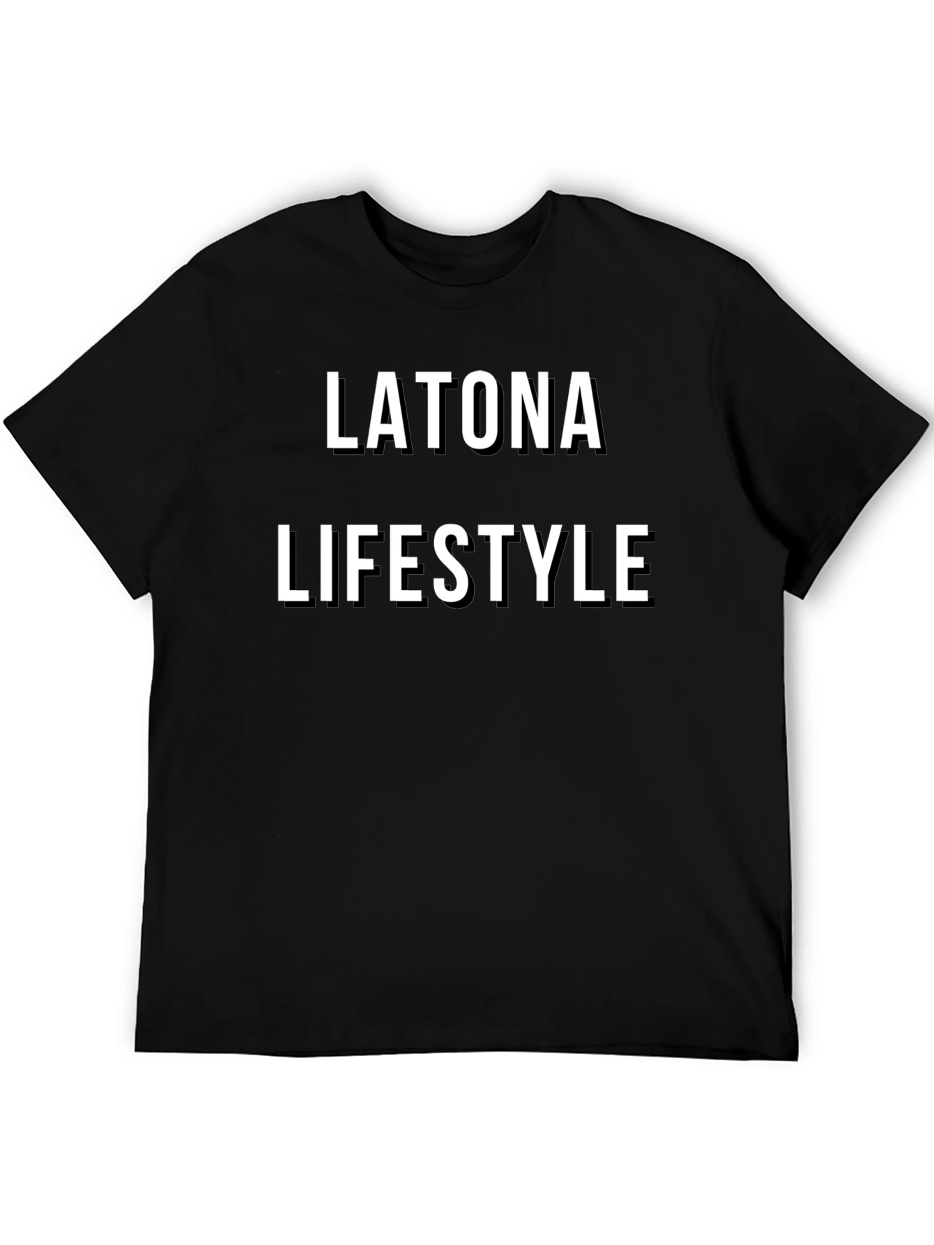 Latona Lifestyle Black T-Shirt