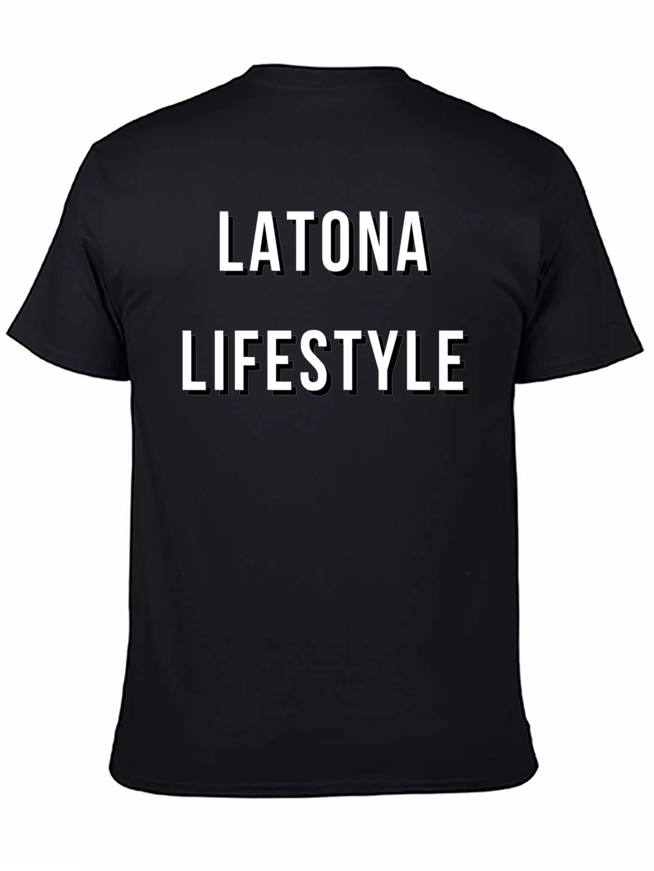 Latona Lifestyle Black T-Shirt